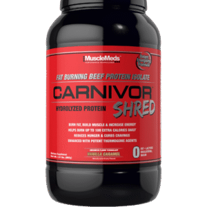 MuscleMeds Carnivor Shred Fat Burning Beef Protein 1kg Isolate Vanilla Caramel 1.91lbs