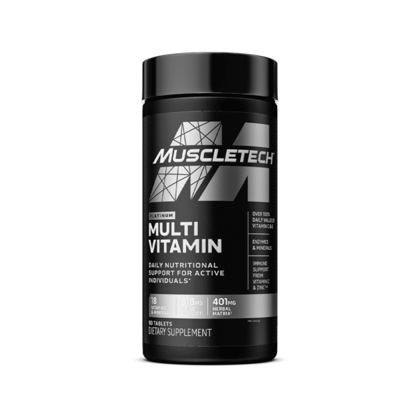 MuscleTech Platinum Multi Vitamin Daily Nutritional Support 90 Tablets